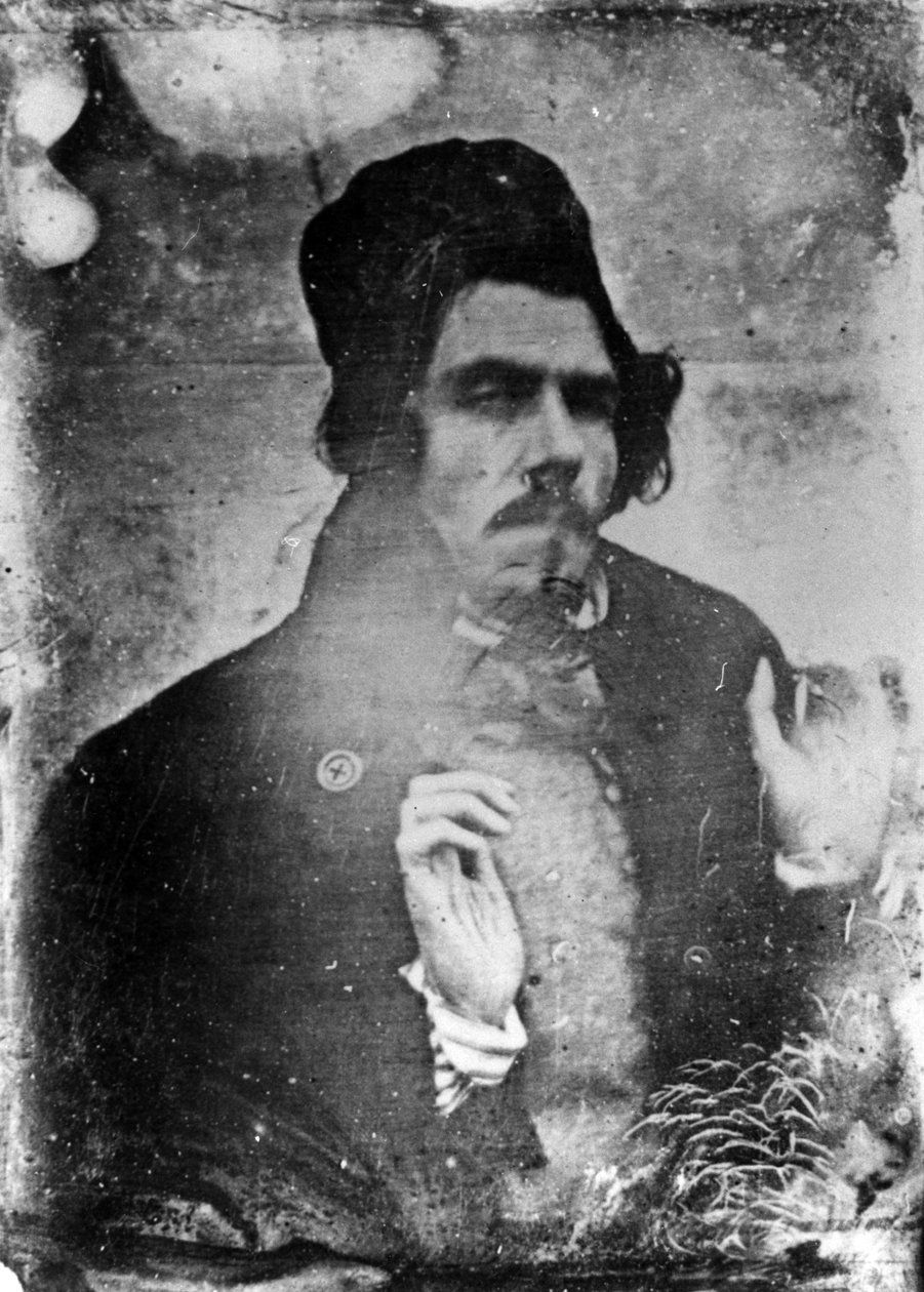 Ritratto di Eugène Delacroix, 1842 (dagherrotipo) da Léon Riesener