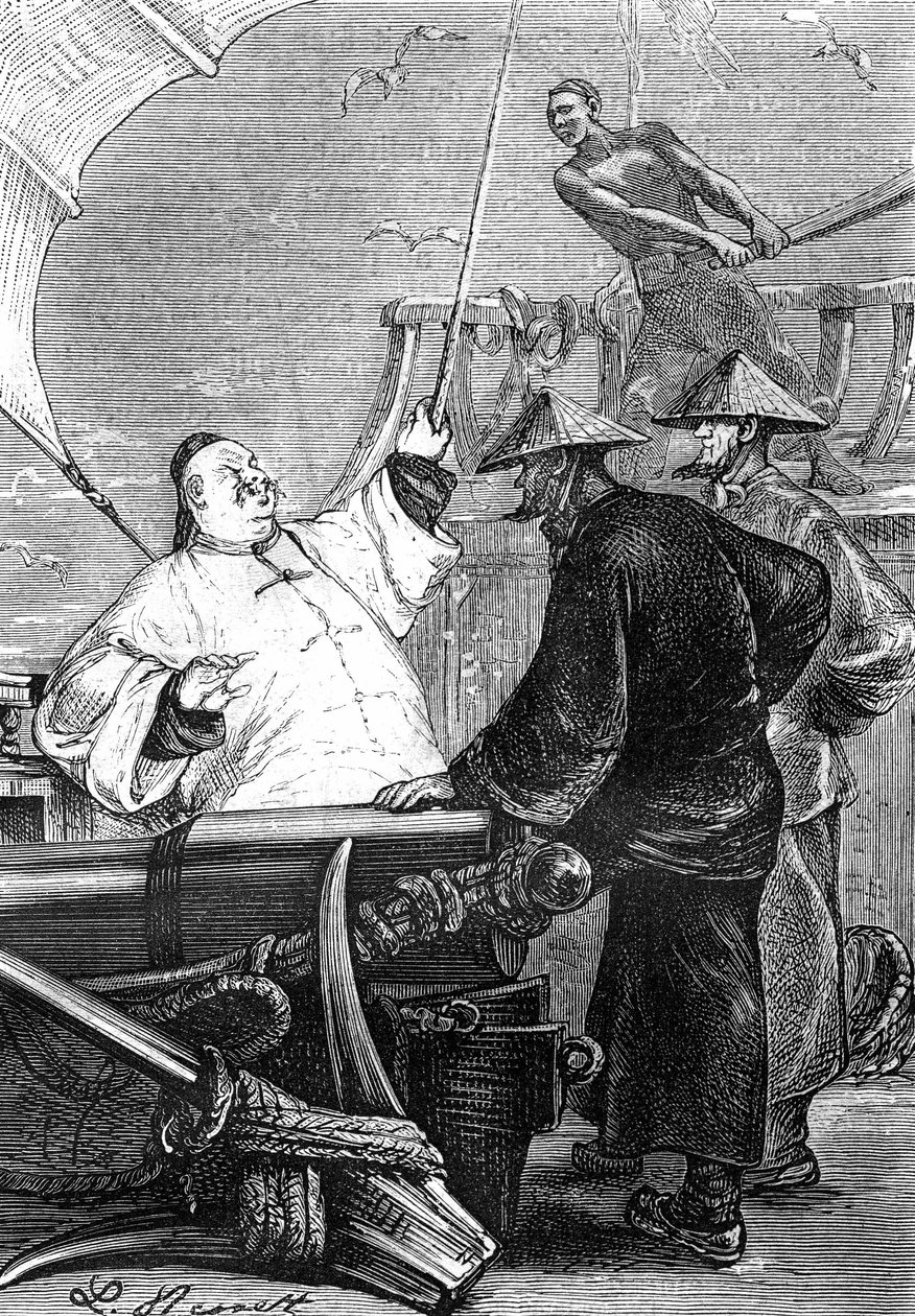 Disegno di Leon Benett, dal libro di Jules Verne 