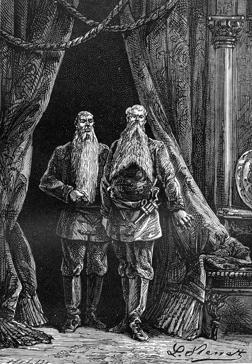 Disegno di Leon Benett, dal libro di Jules Verne 