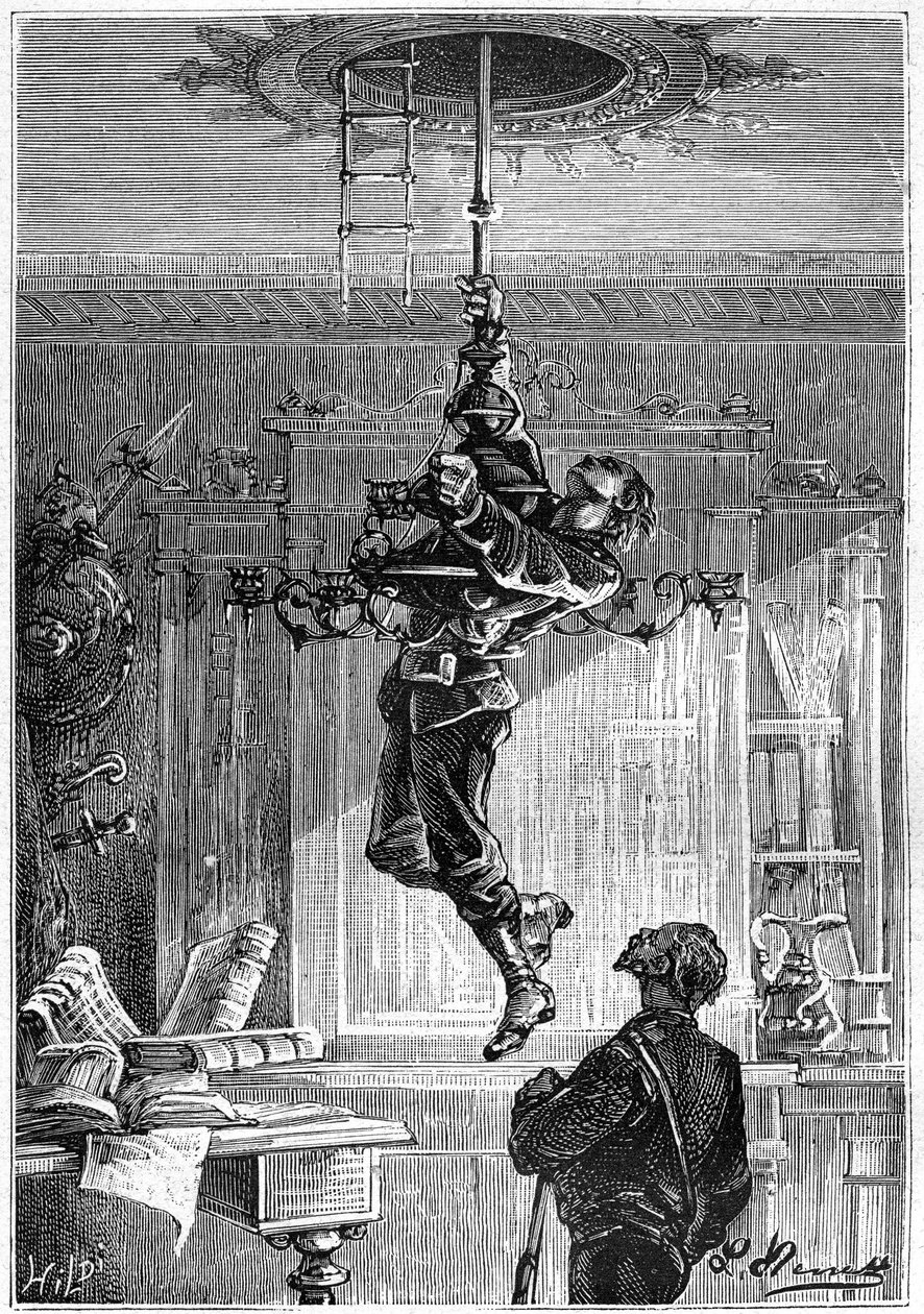 Disegno di Leon Benett, dal libro di Jules Verne 