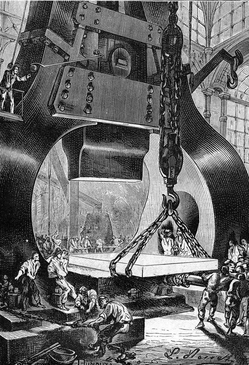 Disegno di Leon Benett, dal libro di Jules Verne 