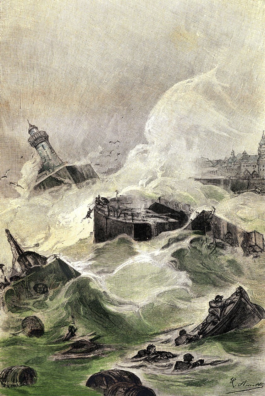 Illustrazione del romanzo di Jules Verne 