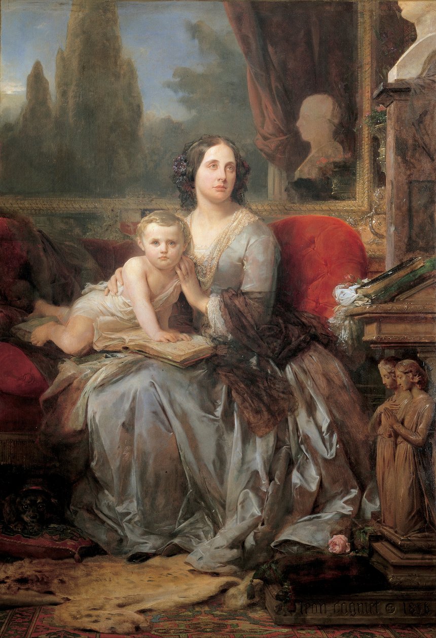 Maria Brignole-Sale, duchessa di Galliera, con il figlio Filippo da Léon Cogniet
