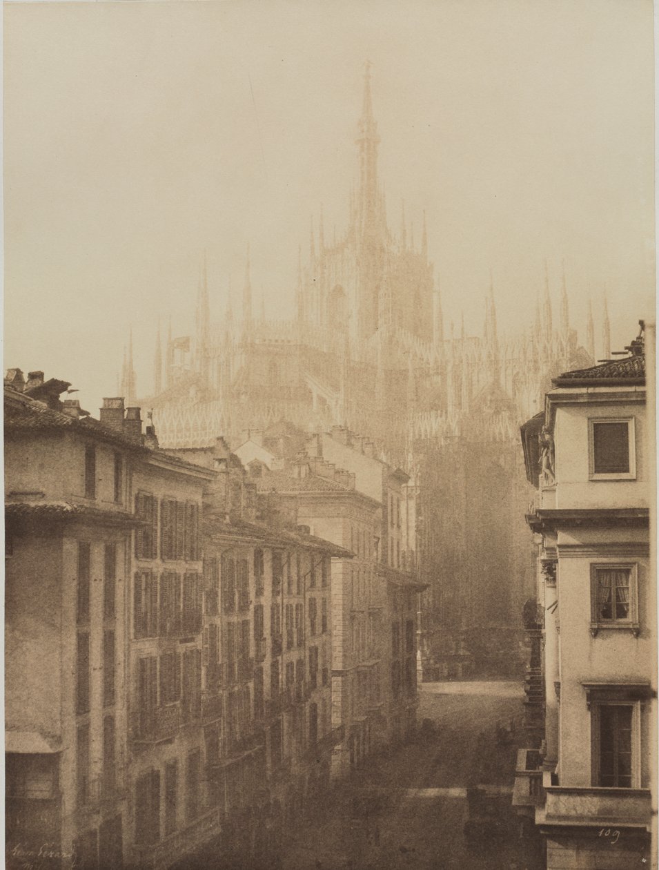 Cattedrale dal Corso Francesco, Milano da Léon Gérard