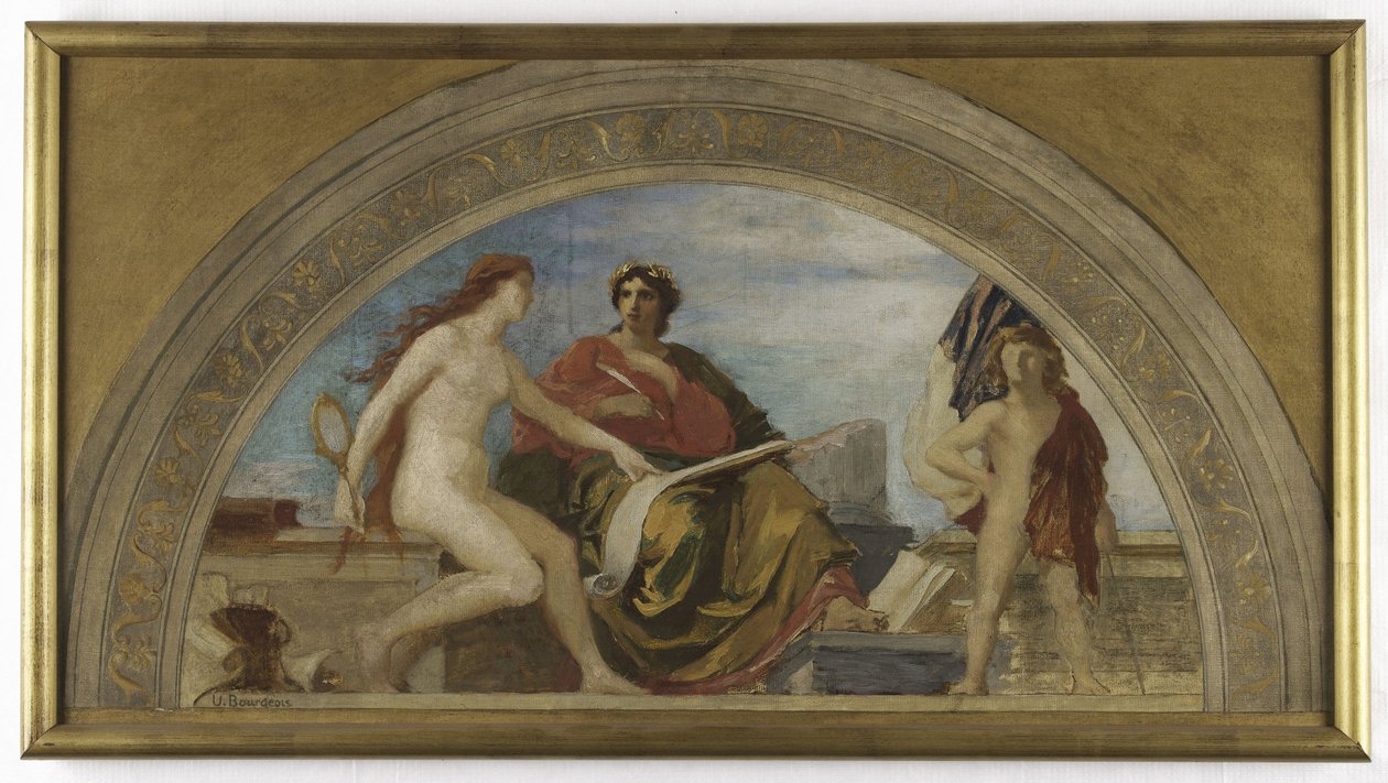 Schizzo per il salone delle Lettere dell