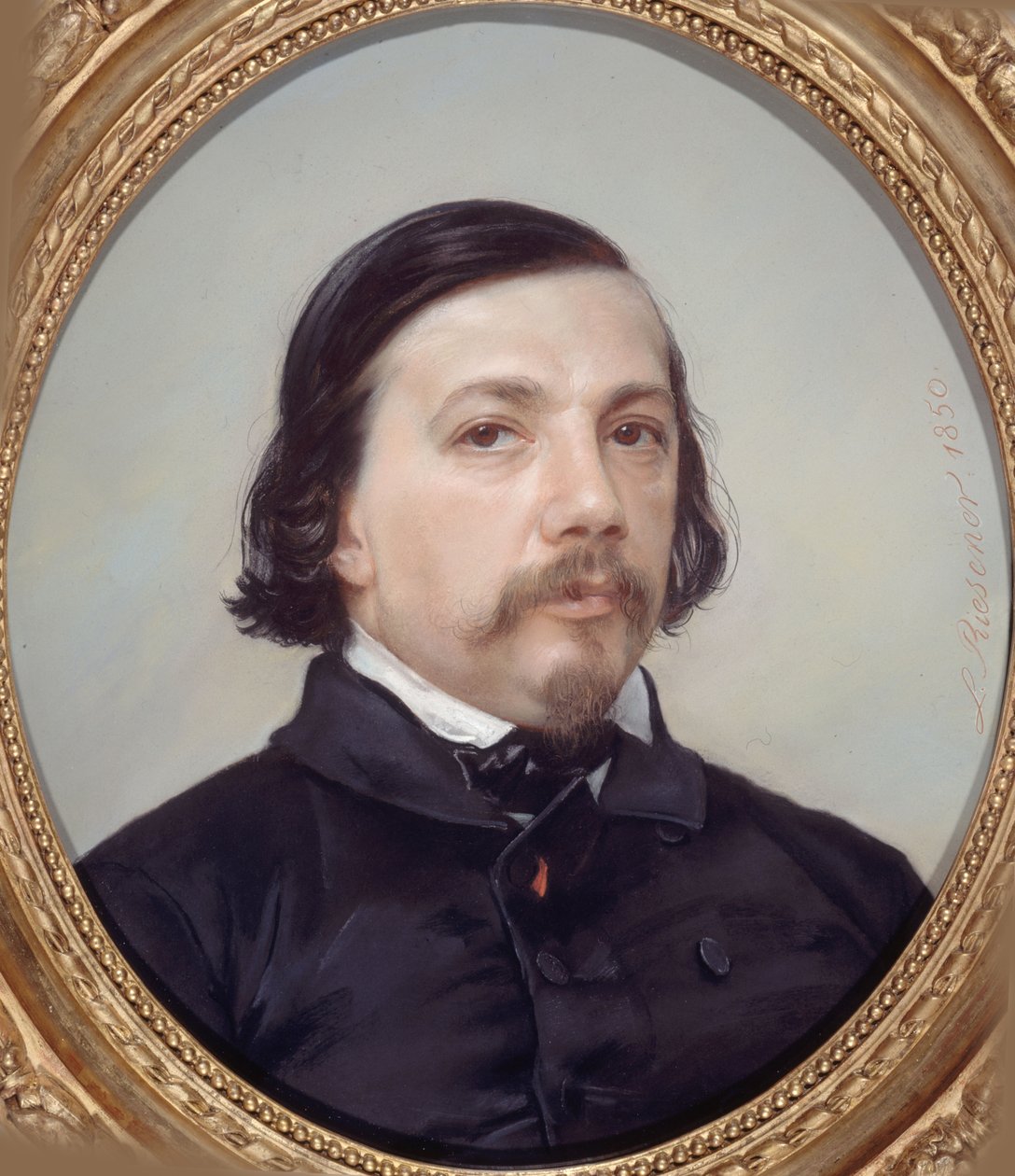 Ritratto del poeta Théophile Gautier da Léon Riesener