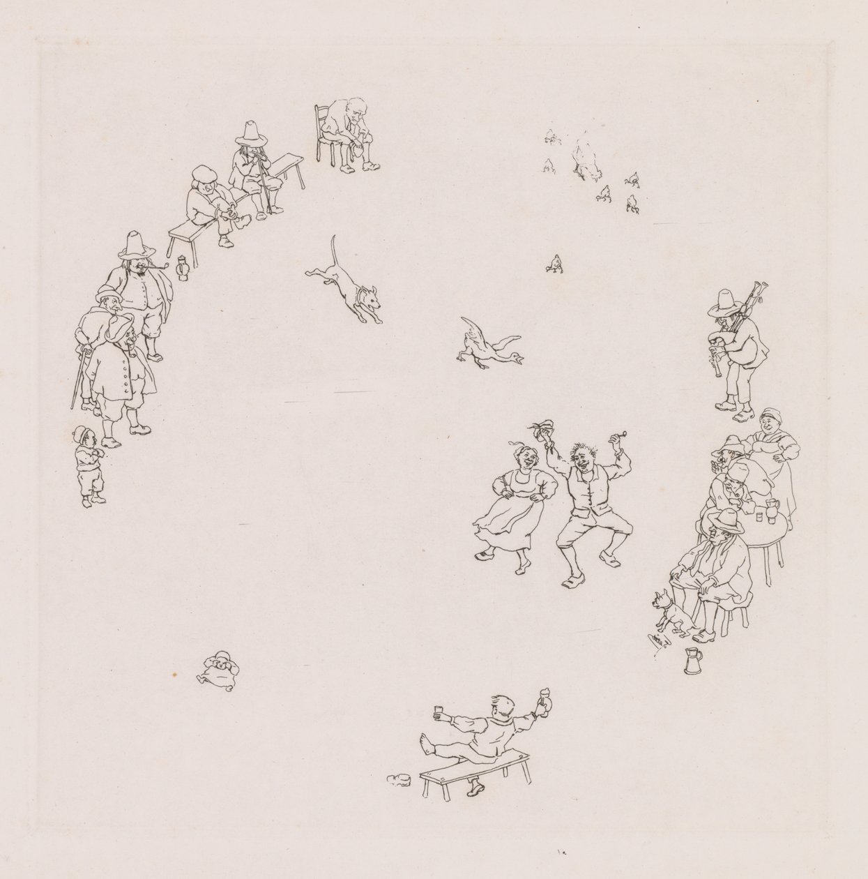 Festaioli (Ribauds et Ribaudes) da Léonce Justin Alexandre Petit