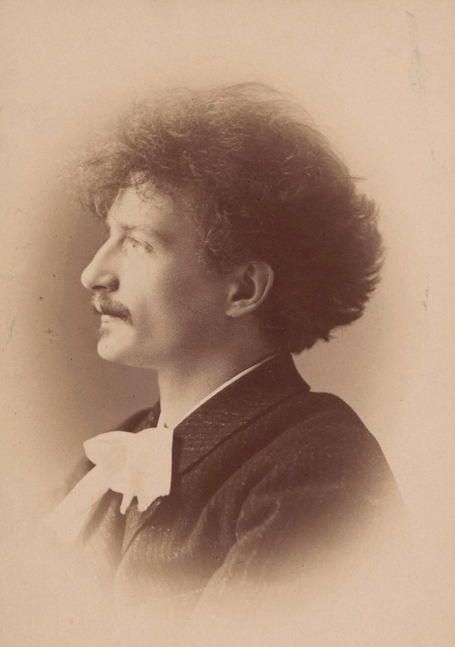 Ritratto del compositore Ignacy Jan Paderewski 1860-1941 da London . Photo studio Elliott and