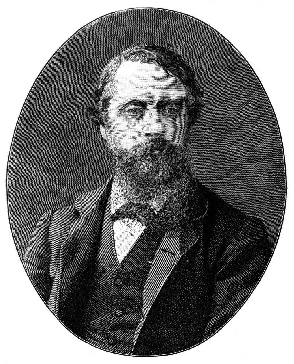 Lord Frederick Cavendish, politico liberale britannico del XIX secolo, 1900 da London Stereoscopic and Photographic Co