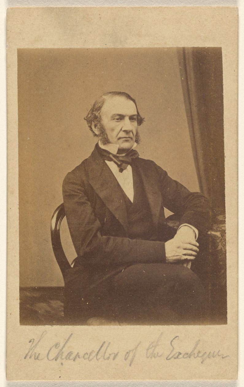 [William Ewart Gladstone, Cancelliere dello Scacchiere]. da London Stereoscopic and Photographic Company