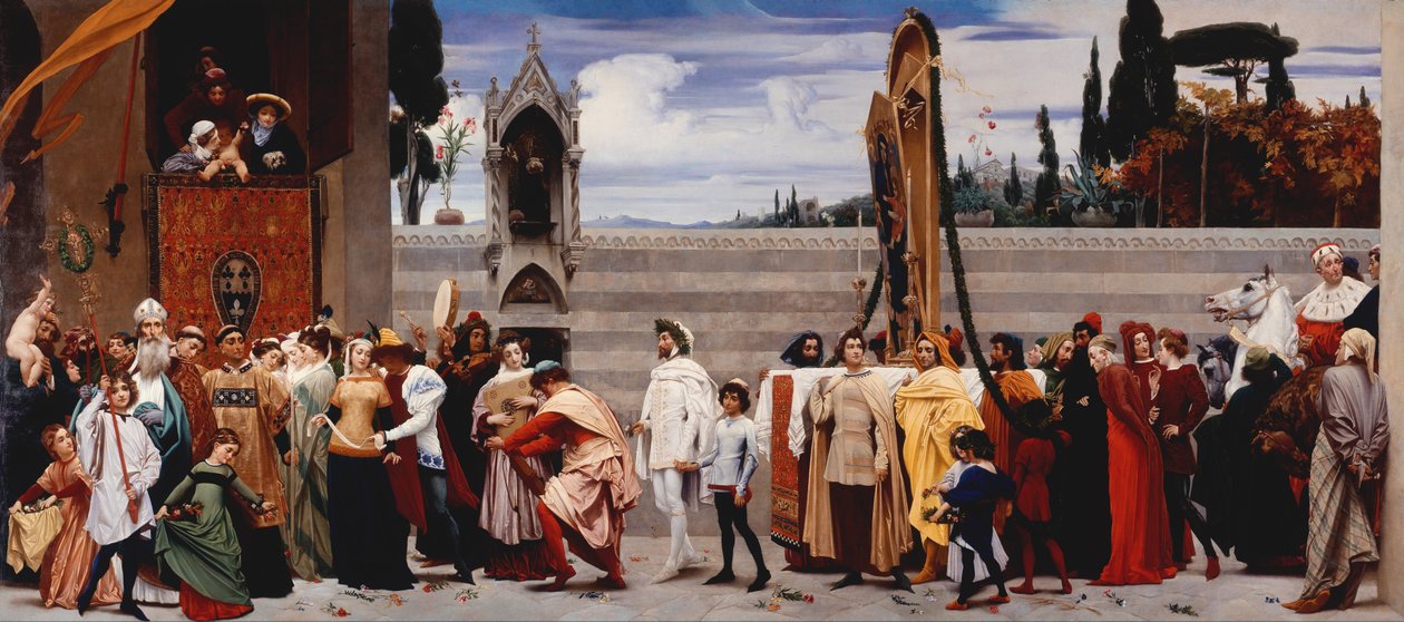 La Madonna di Cimabue portata in processione da Frederic Leighton