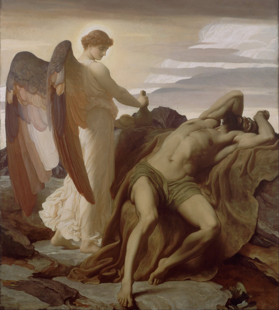 Elia nel deserto da Frederic Leighton