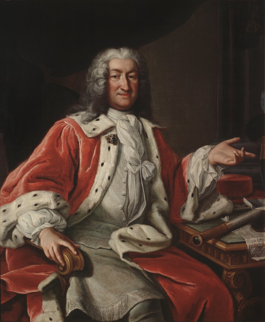 Ritratto di Arvid Bernard Horn af Ekebyholm (1664-1742) da Lorens Pasch the Elder