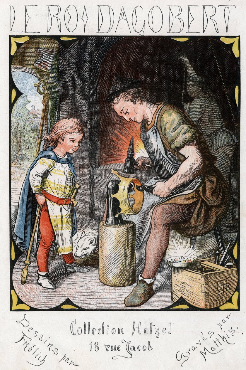 Illustrazione di Lorenz Frolich (1820-1908) per la canzone popolare 