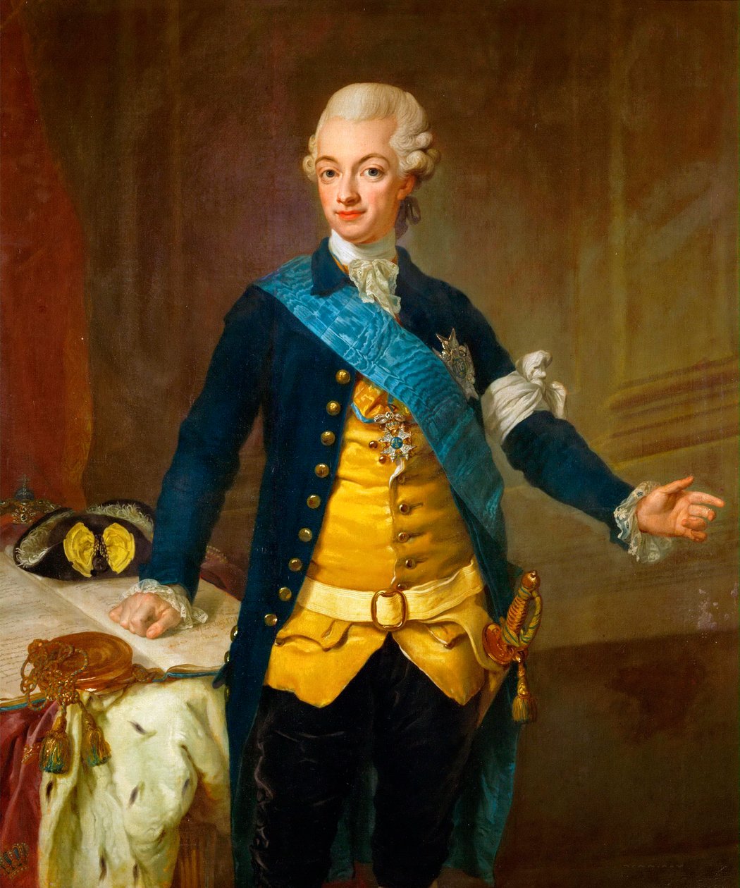 Ritratto di Gustavo III di Svezia da Lorens the Younger Pasch