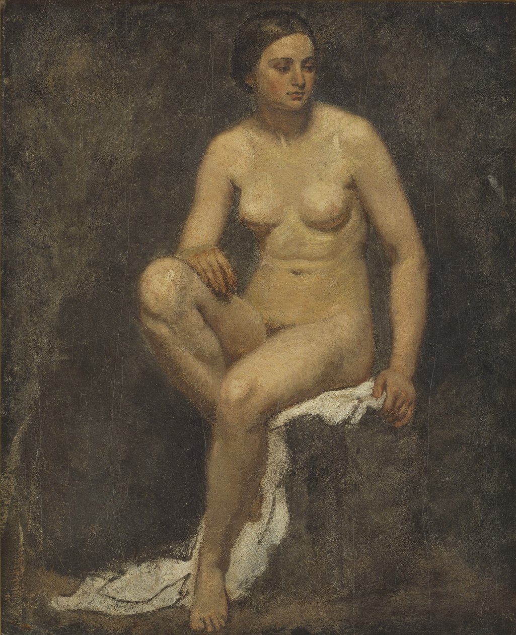 Nudo femminile nello studio di Thomas Couture da Lorenz Frølich