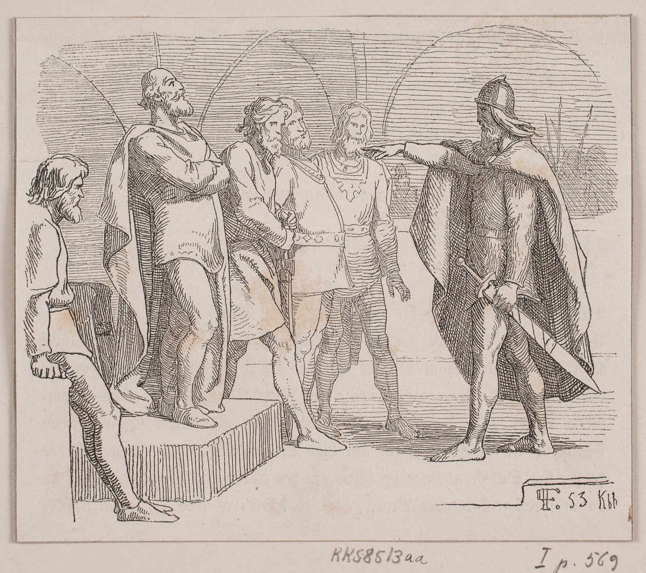 Illustrazione per "Mellemriget og opløsningstilstanden" da Lorenz Frølich