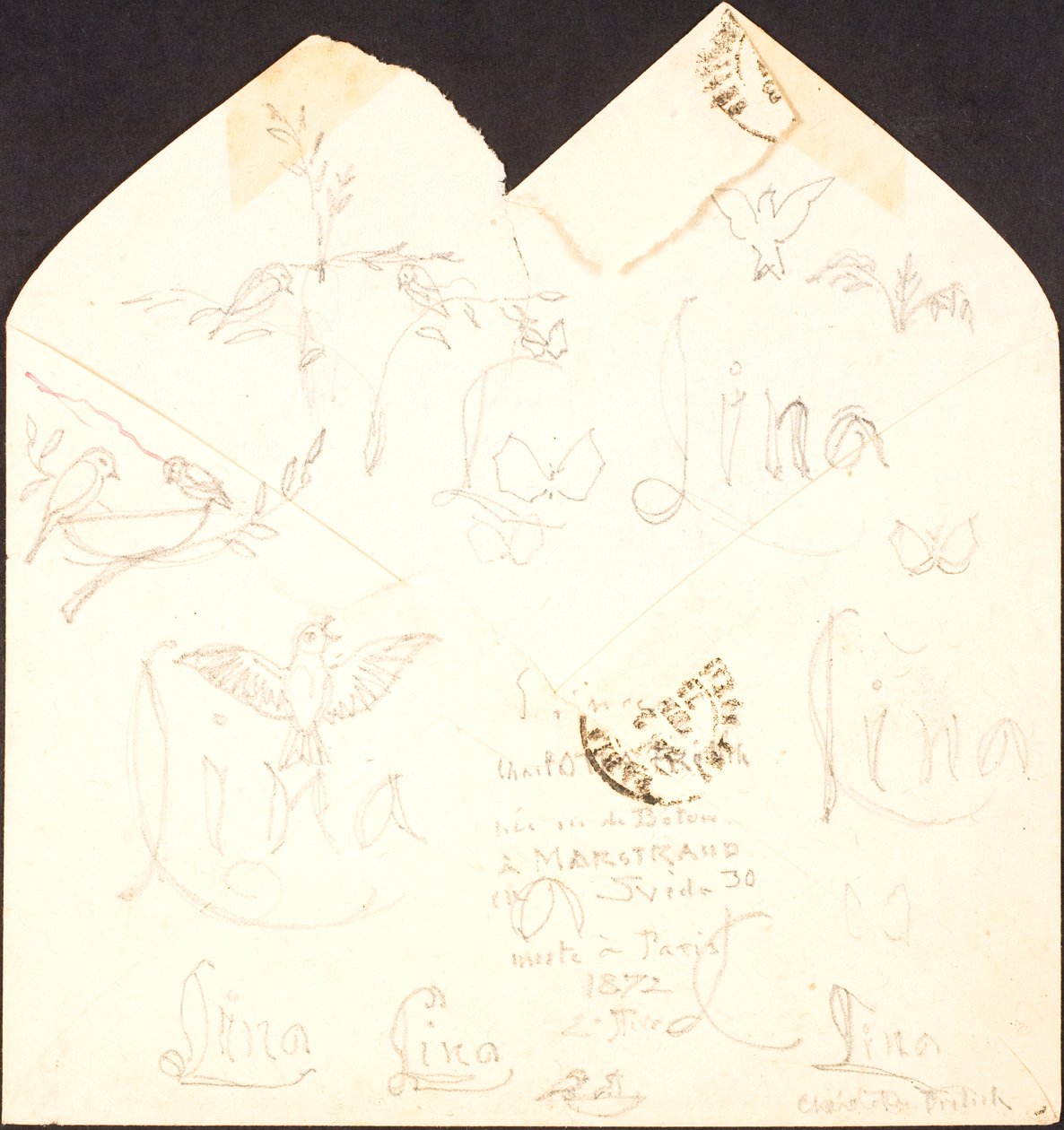Busta con disegni da Lorenz Frølich