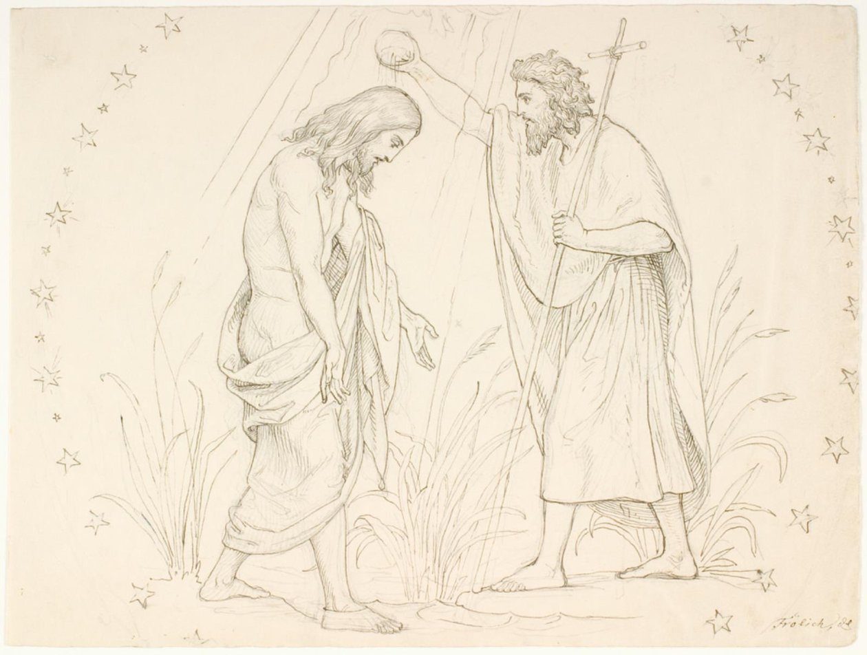 Il battesimo di Cristo da Lorenz Frølich