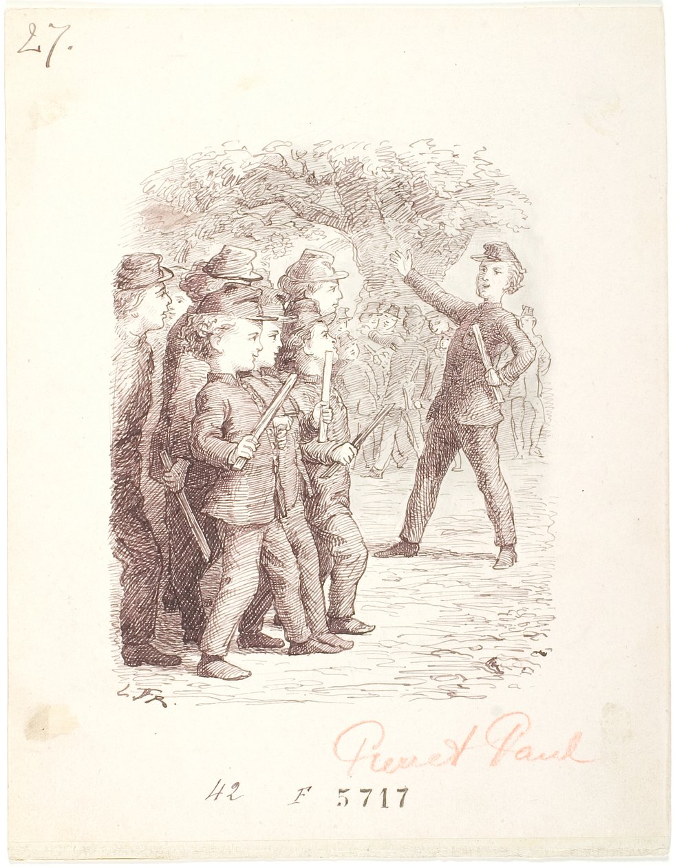 Gioco dei soldati. Pierre è il capitano da Lorenz Frølich