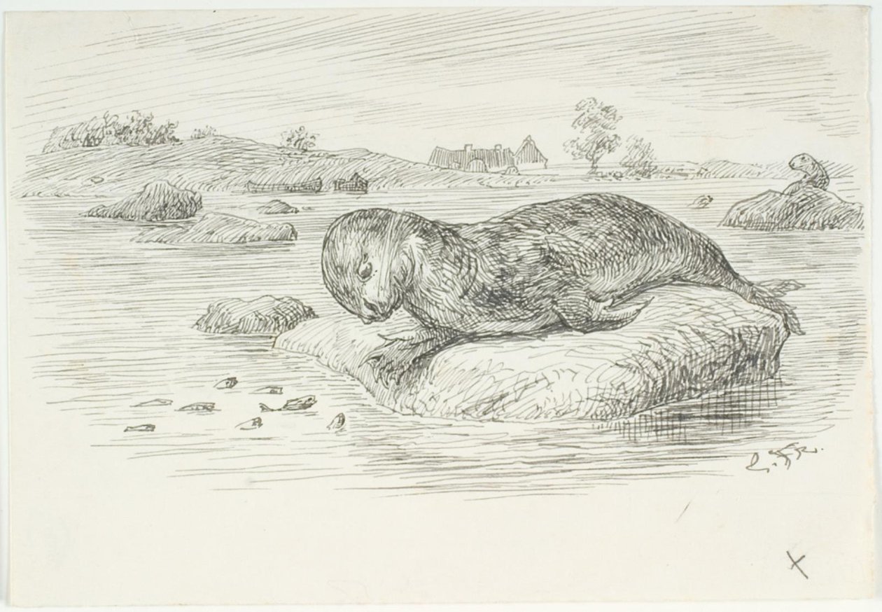 Bozzetto per Il Grande Serpente Marino da Lorenz Frølich