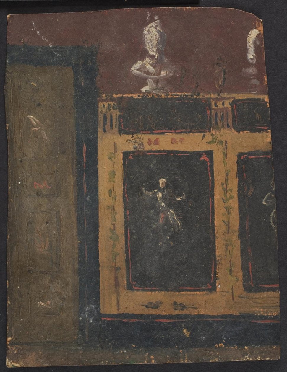 Decorazioni murali per Valhøj 1838/1839 da Lorenz Frølich
