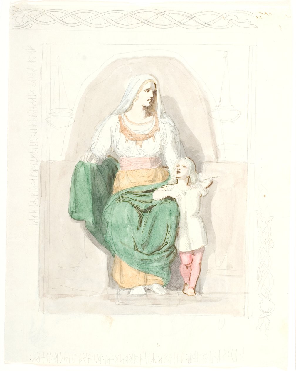 Frigga con Gersimi da Lorenz Frølich