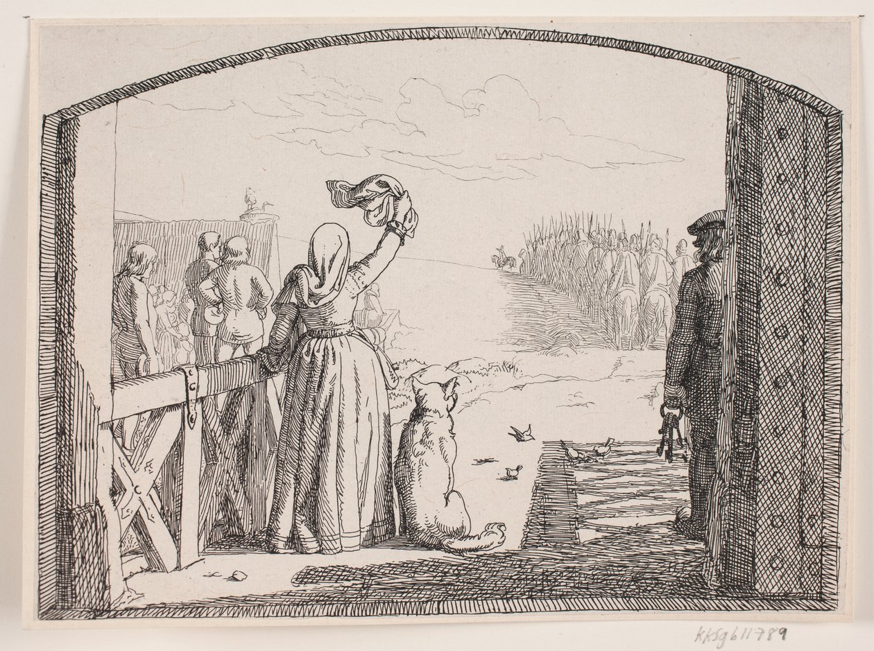 Illustrazione della poesia di Adam Oehlenschläger “I due campanili” da Lorenz Frølich
