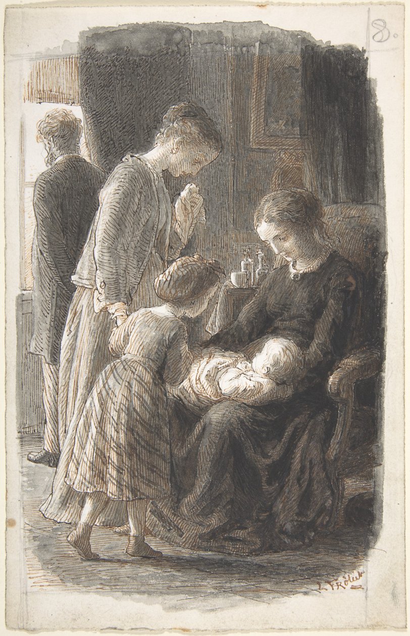 La giovane famiglia da Lorenz Frølich