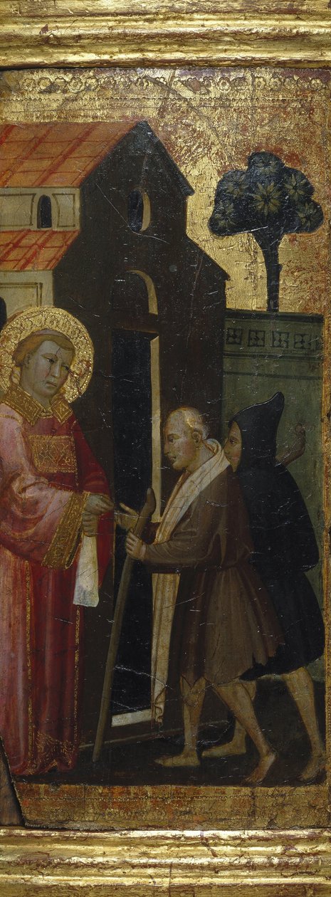 San Lorenzo distribuisce elemosine ai poveri da Lorenzo di Niccolò