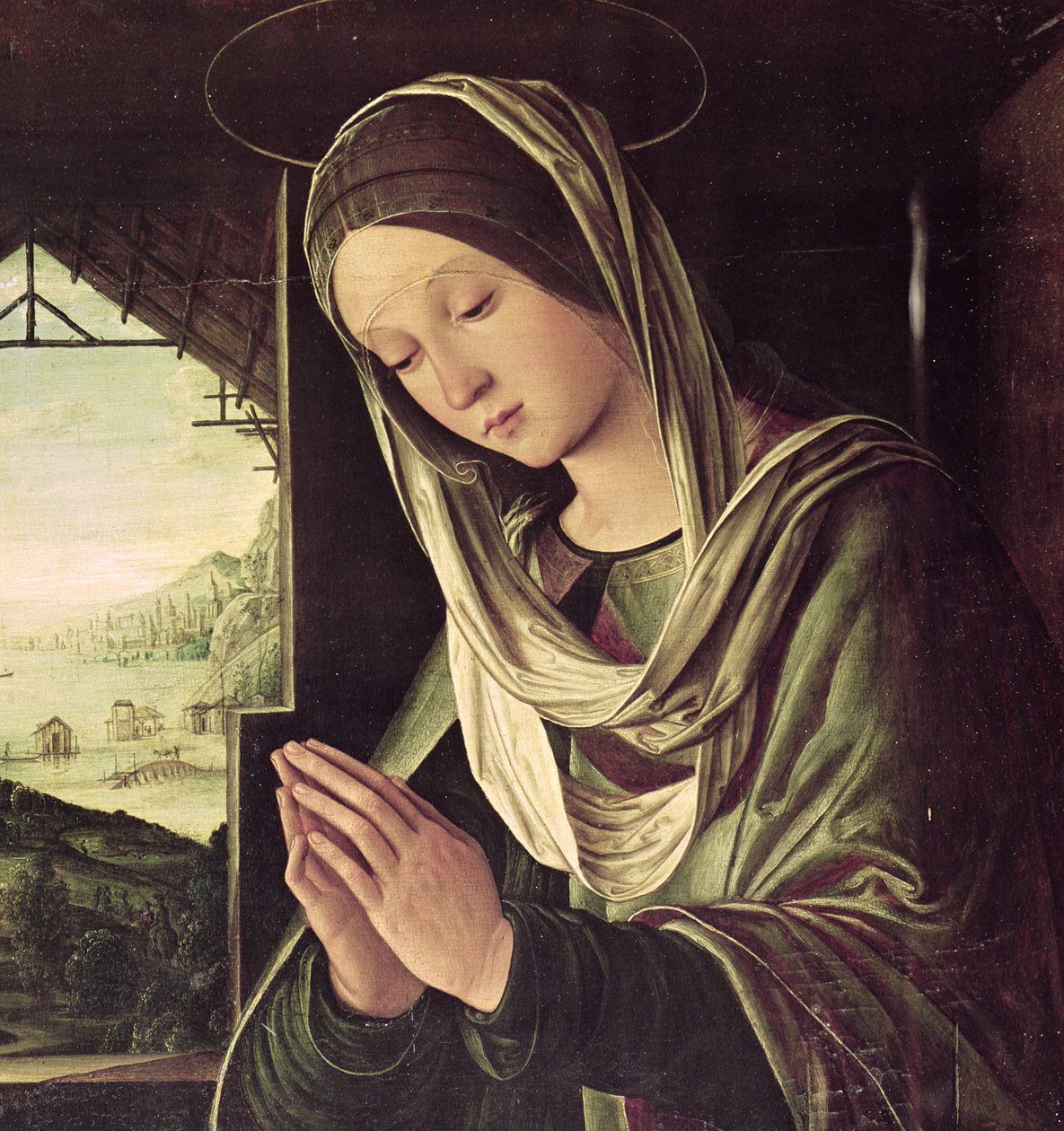 La Natività, c.1490 (dettaglio) da Lorenzo Costa