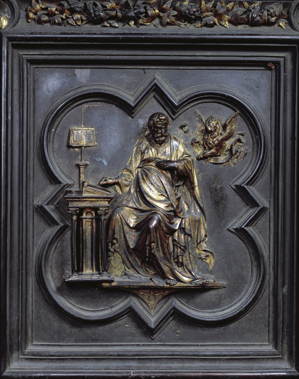 San Marco Evangelista, pannello D delle Porte Nord del Battistero di San Giovanni, 1403-24 da Lorenzo Ghiberti