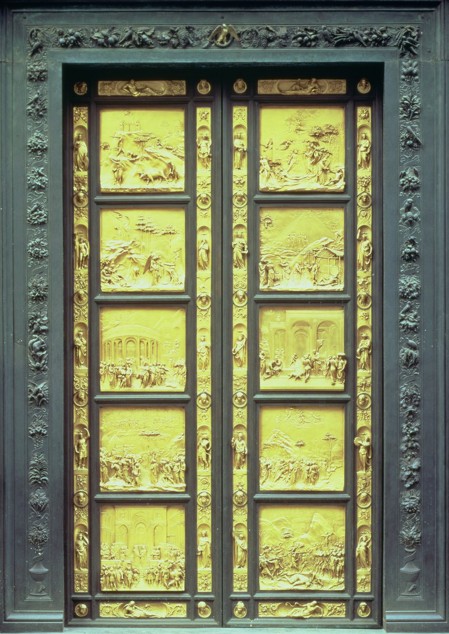 Le porte del Paradiso (Porte Est) comprendenti 10 pannelli in rilievo che raffigurano scene dell