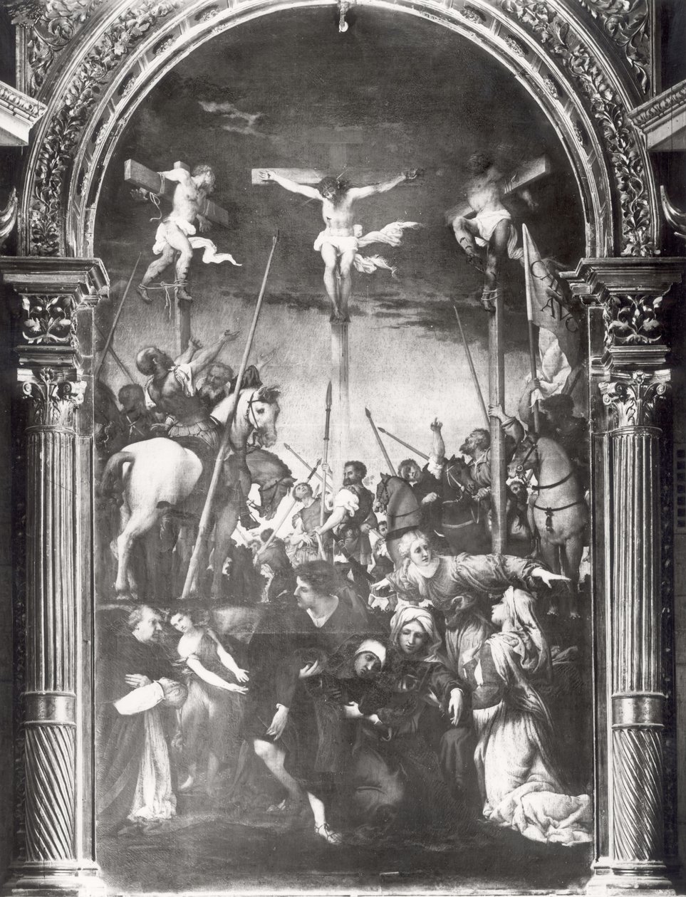 La crocifissione da Lorenzo Lotto