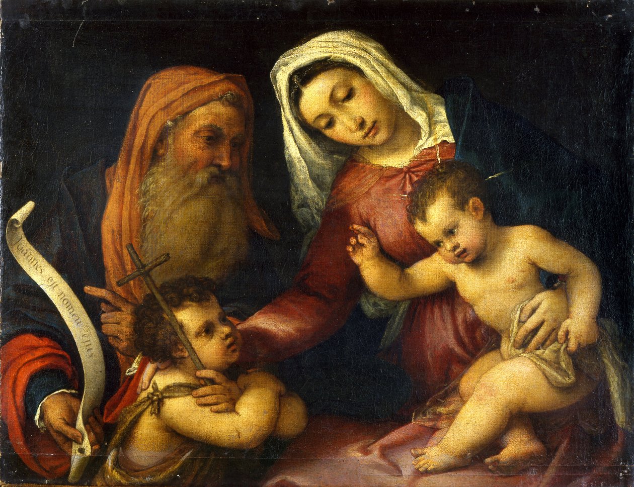 La Vergine e il Bambino con i santi Zaccaria e Giovanni Battista da Lorenzo Lotto
