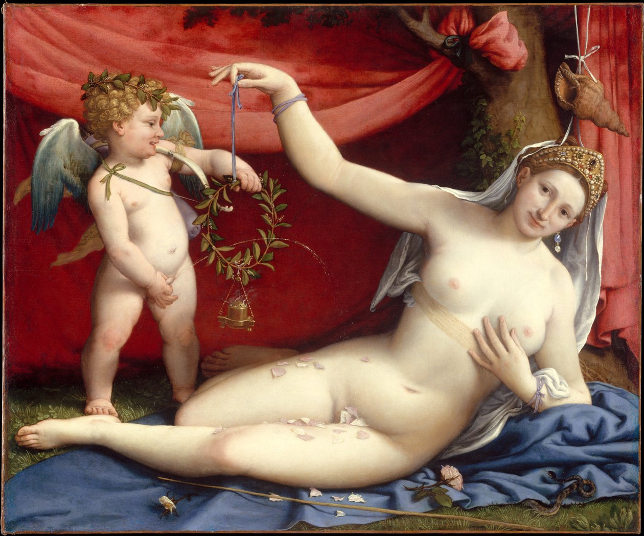 Venere e Cupido da Lorenzo Lotto