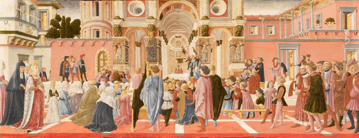 San Bernardino che Predica da Lorenzo di Pietro Vecchietta