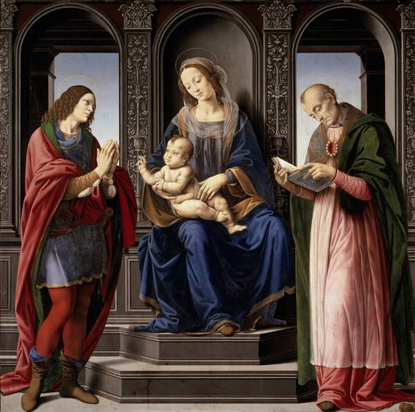Madonna e Bambino con SS. Giuliano e Nicola da Lorenzo di Credi
