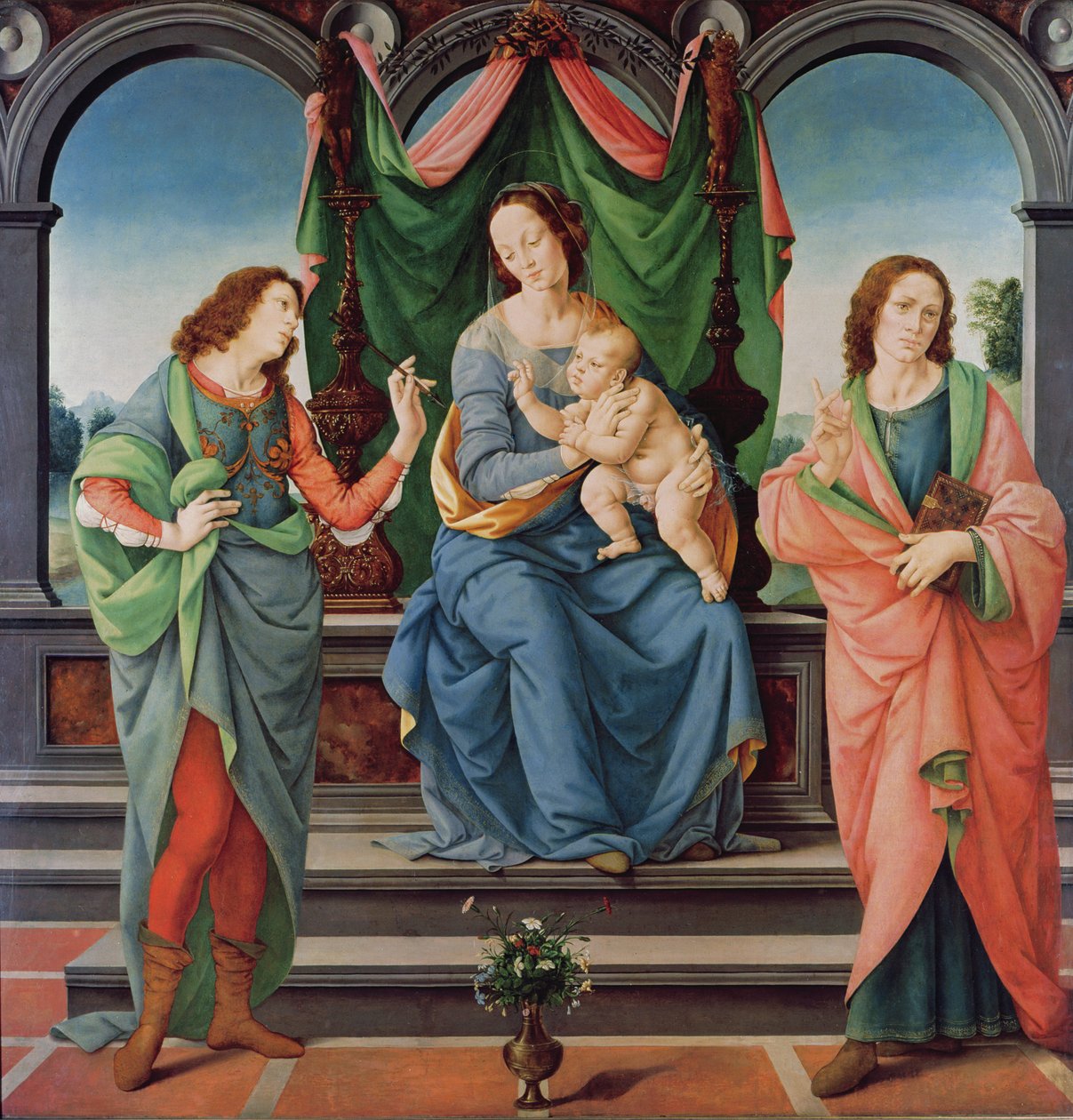 La Vergine e il Bambino tra San Giovanni e San Sebastiano da Lorenzo di Credi