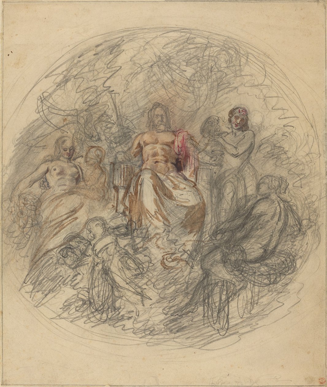 Studio di Giove e tre dee da Lorenzo Bartolini