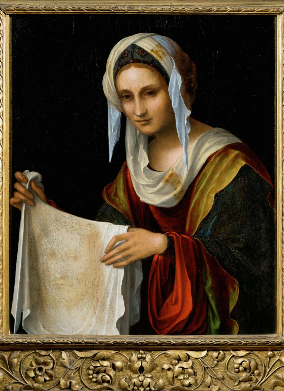 Santa Veronica, fine XV secolo (dipinto su tavola) da Lorenzo Costa