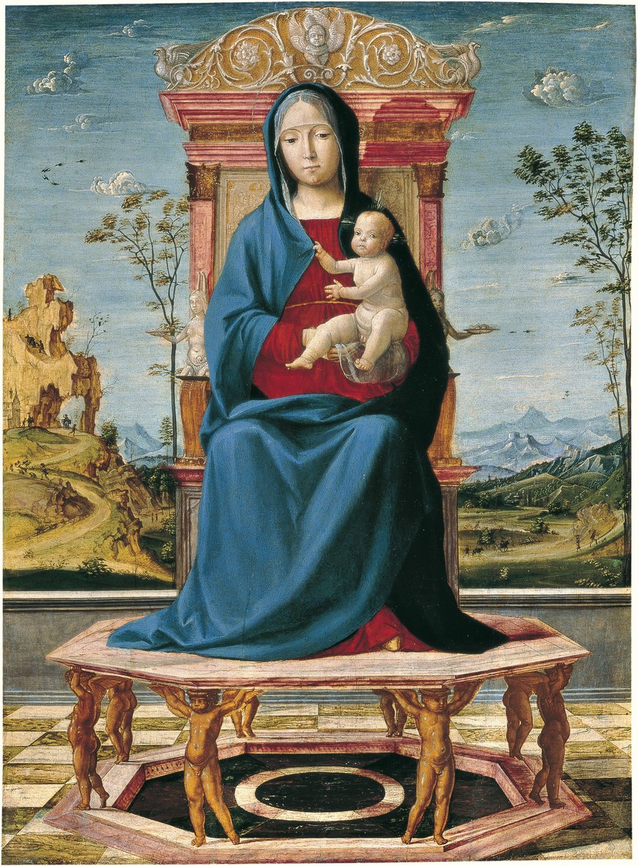 La Vergine e il Bambino in trono da Lorenzo Costa
