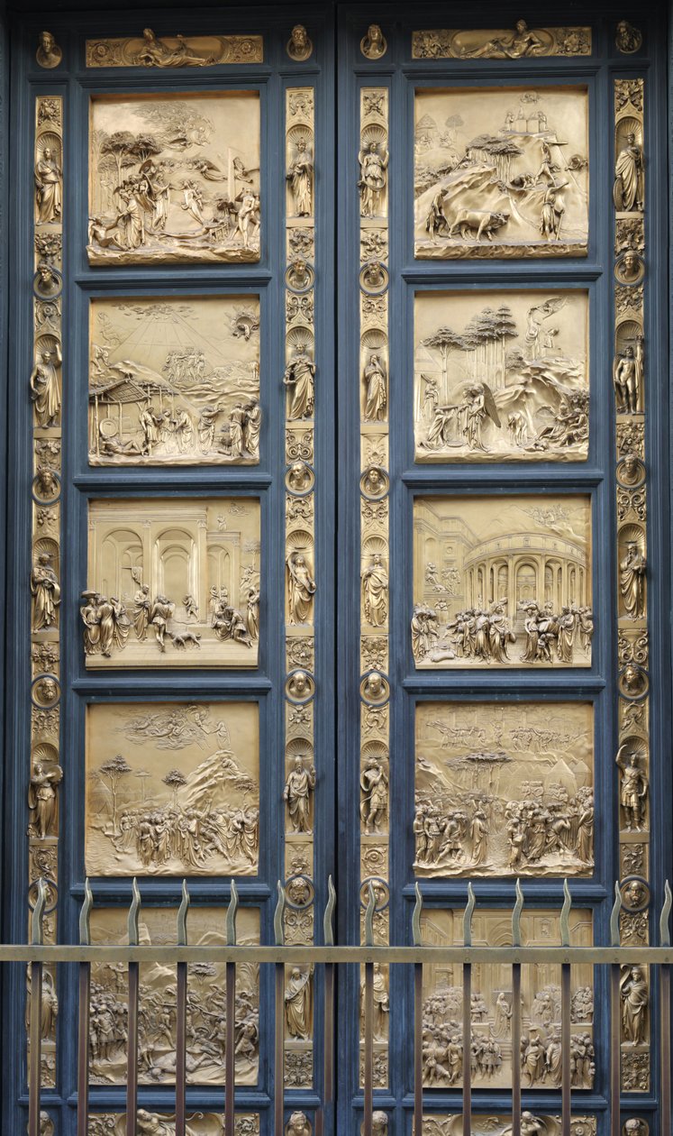 Le Porte del Paradiso nel Battistero di Firenze Copia, 1425-1452 da Lorenzo Ghiberti