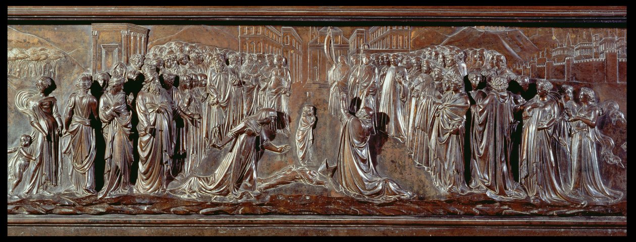Il Santuario di San Zanobi, dettaglio del rilievo da Lorenzo Ghiberti
