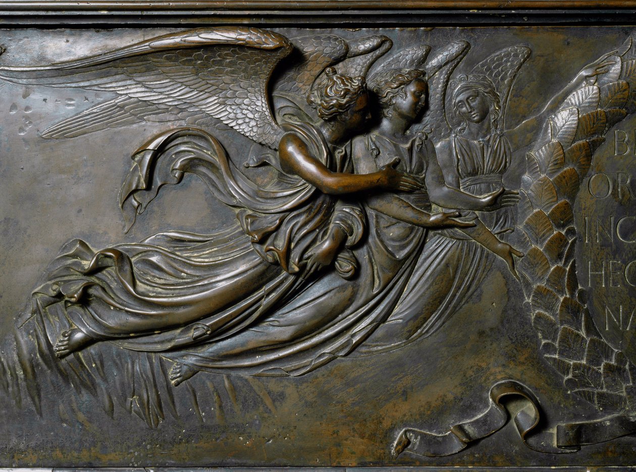 Due angeli, dettaglio del Reliquiario di San Zenobio. (Rilievo in bronzo, 1432-1442) da Lorenzo Ghiberti