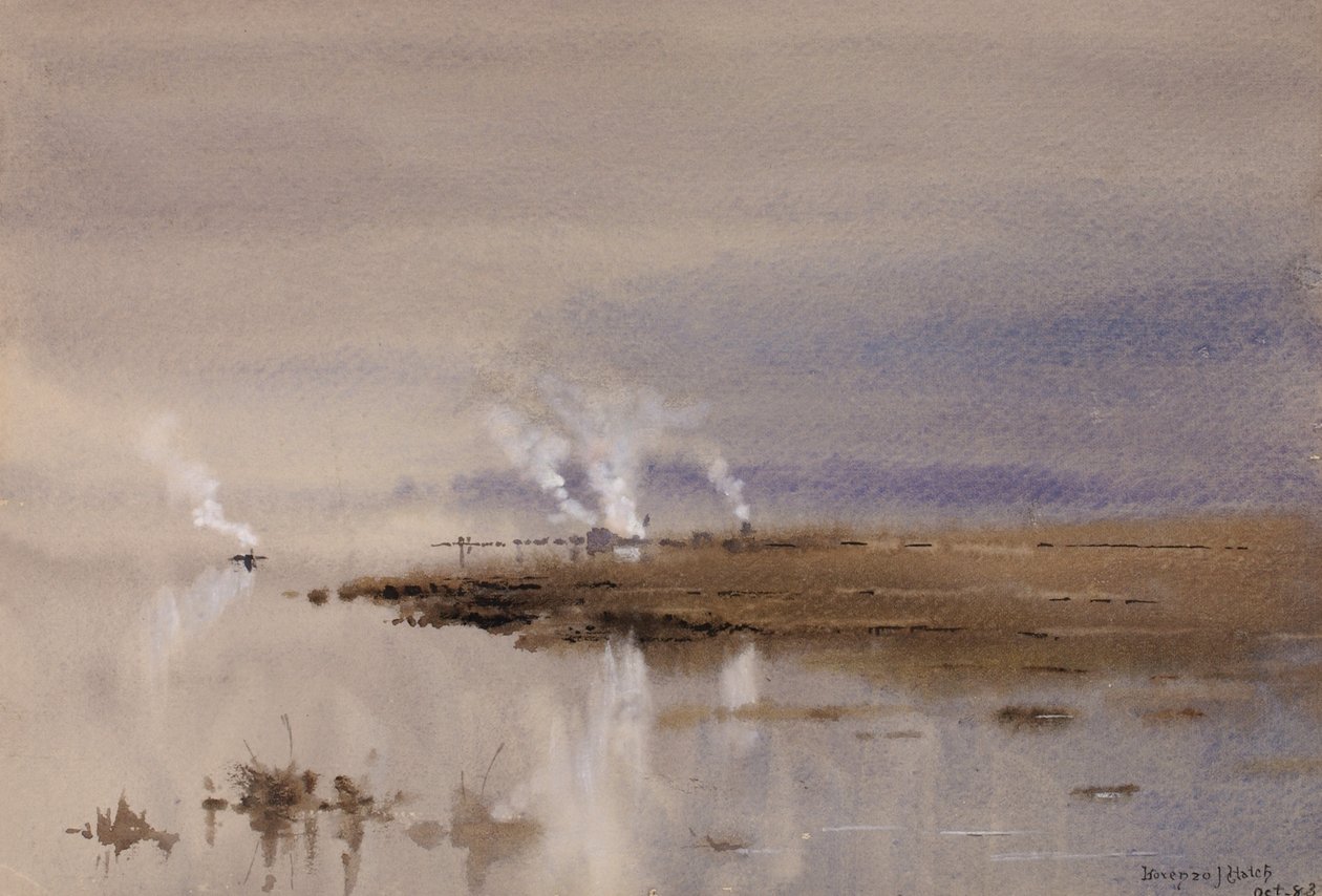 Schizzo sul Potomac, 1883 da Lorenzo J. Hatch