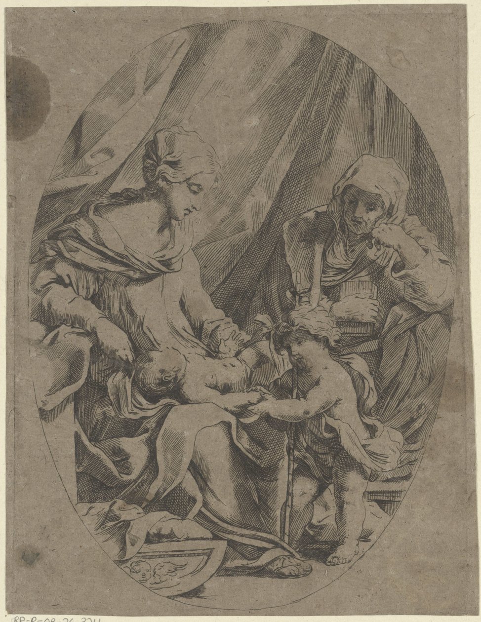 Maria con il Bambino Gesù, il giovane Giovanni Battista ed Elisabetta da Lorenzo Loli