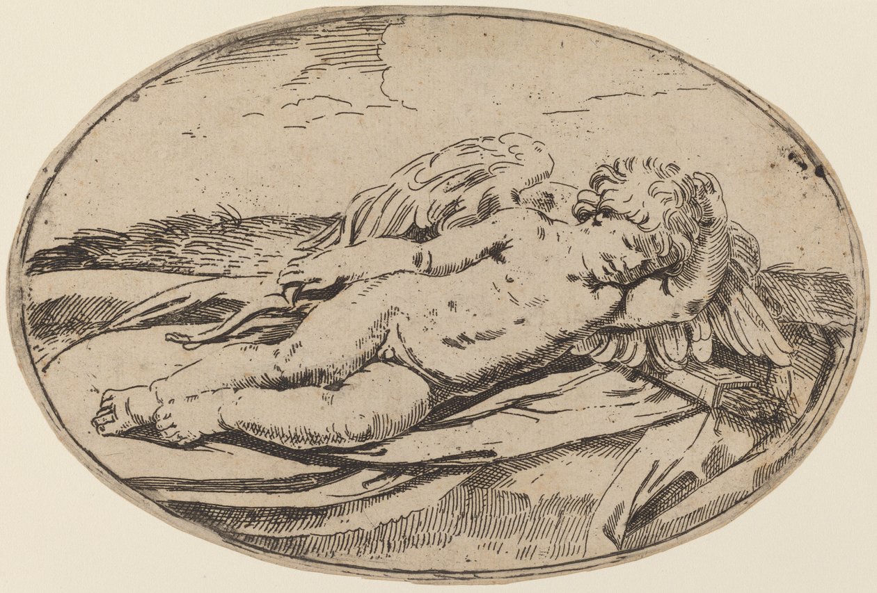 Cupido dormiente da Lorenzo Loli after Guido Reni