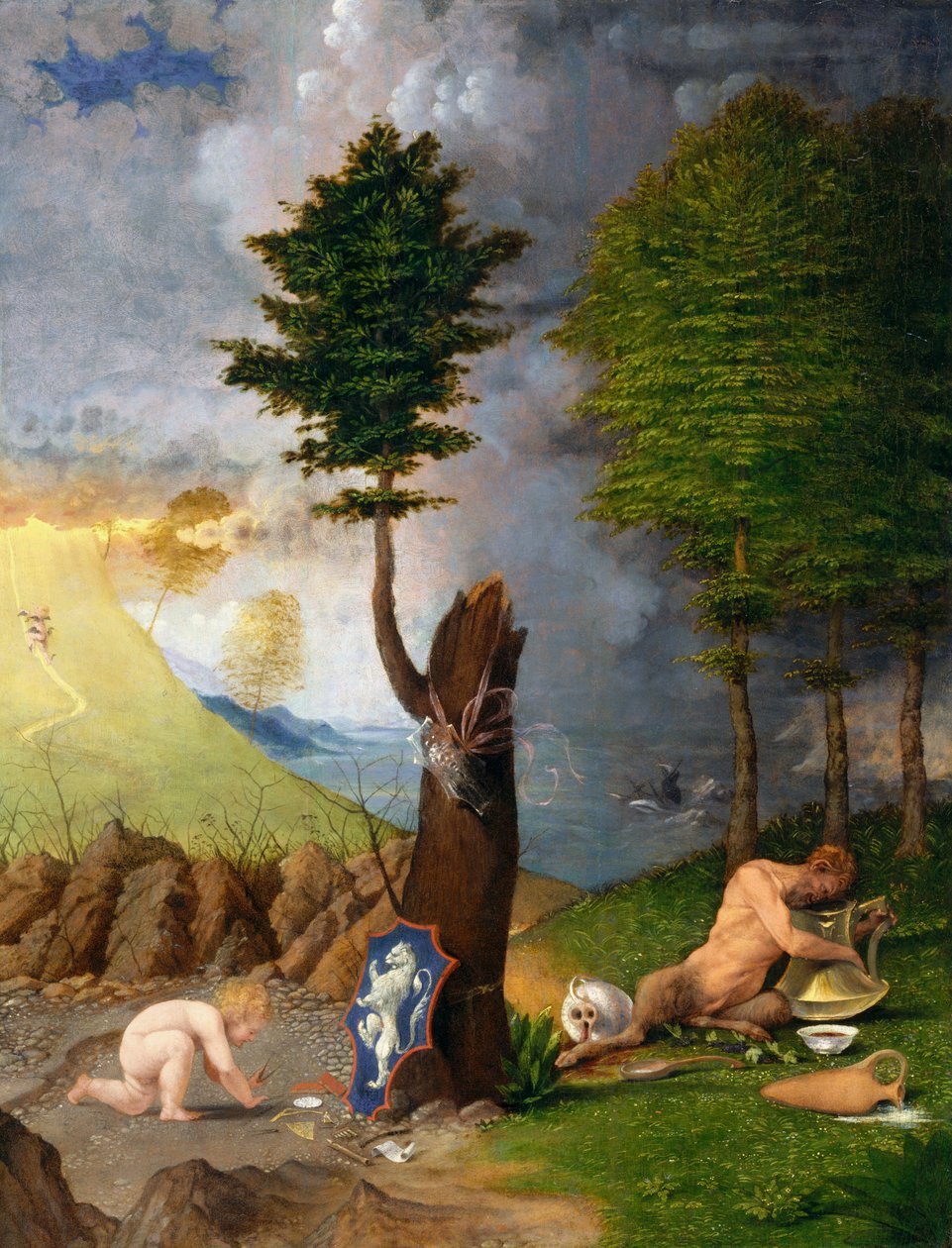 Allegoria della virtù e del vizio da Lorenzo Lotto