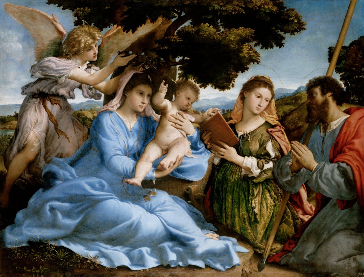 Madonna con Bambino e i Santi Caterina e Tommaso (sacra conversazione) da Lorenzo Lotto